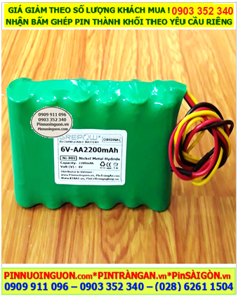 Pin sạc 6v-AA2200mAh, Pin sạc NiMh 6v-AA2200mAh, Pin GREPOW 6v-AA2200mAh chất lượng cao 